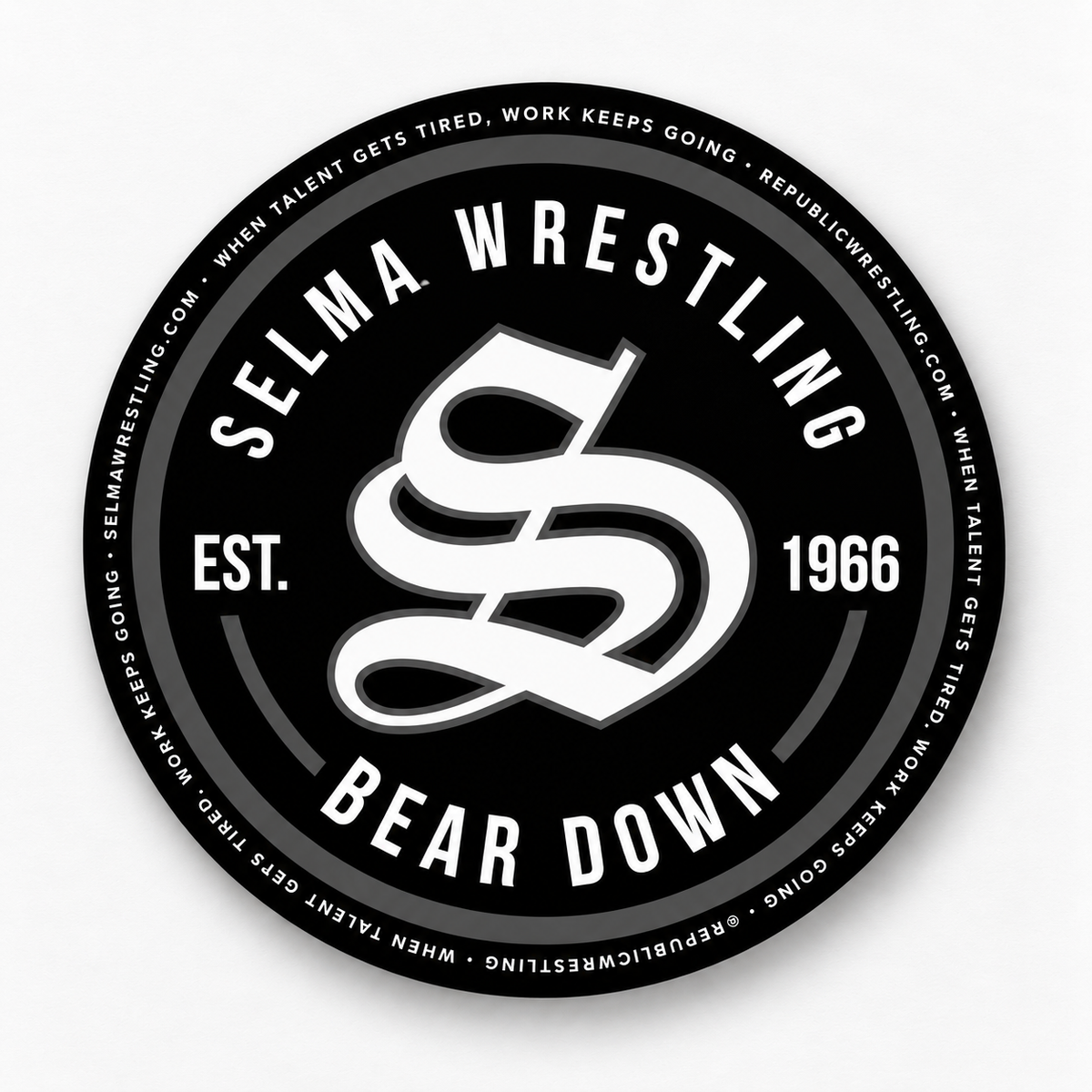 Script "S" Logo Sticker
