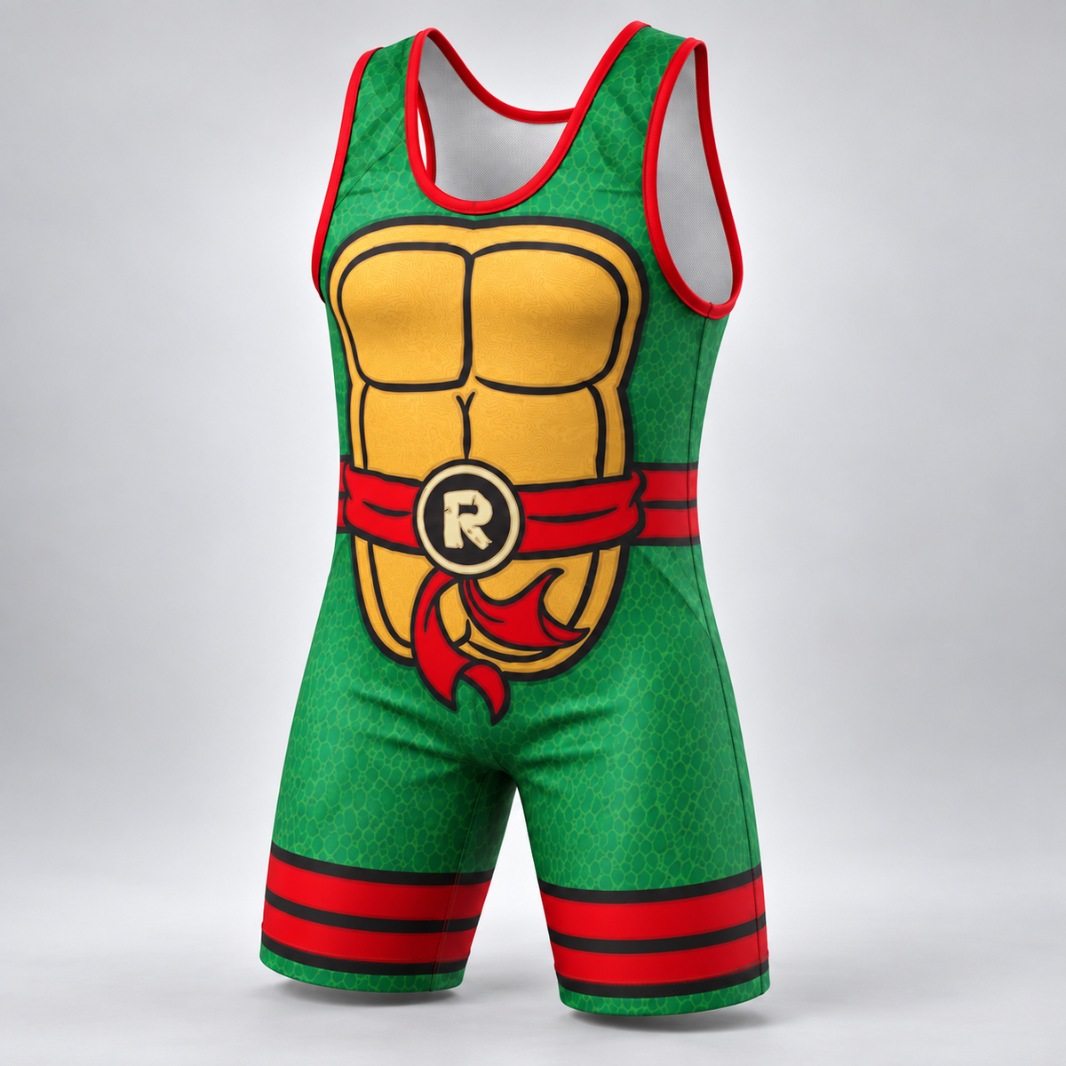 Shell Shock Wrestling Singlet — Red