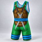 Shell Shock Wrestling Singlet back view